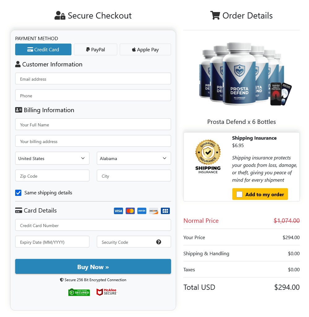 Prsota-defend- Secure-Checkout